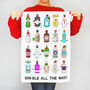 Funny Gin Christmas Tea Towel, thumbnail 4 of 4