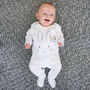 Bunny Face Baby Sleepsuit, thumbnail 5 of 7