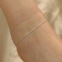 925 Silver Thin Rope Plain Chain Slim Payal Anklet, thumbnail 1 of 9