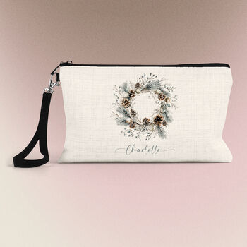 Personalised Make Up Accessory Bag, Compact, Stylish Gift For Her And Teachers, Removable Wrist Strap, Christmas Gift, 3 of 8