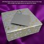 Tea Box In Acacia Wood + Six Aluminium Tins And A Spoon, thumbnail 3 of 3
