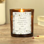 Personalised Thinking Of You Floral Glass Candle Gift, thumbnail 2 of 3