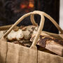 Personalised Natural Jute Deer Log Bag, thumbnail 4 of 6