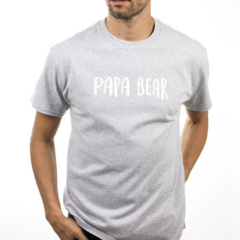 'Papa Bear' Men's T Shirt, 5 of 12