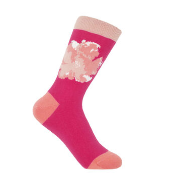Leaf Pink And Wildflower Rose Women's Socks Bundle, 3 of 4