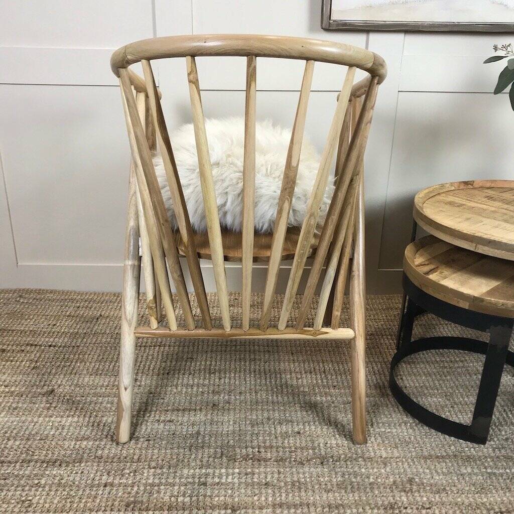 Nordic Wooden Spindle Wishbone Tub Chair By Cowshed Interiors