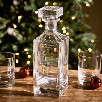 Personalised Christmas Advent Calendar Decanter Gift, 3 of 8