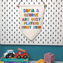 Personalised Children's Play Room Hanging Banner Sign, thumbnail 6 of 8