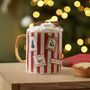 Personalised Stripe Postage Stamp Mug, thumbnail 3 of 4
