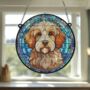 Cavapoo Stained Glass Effect Suncatcher, thumbnail 6 of 6