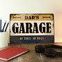 Grandad's Or Dad's Personalised Garage Metal Sign, thumbnail 2 of 2