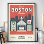 Personalised Boston Marathon Print, Unframed, thumbnail 2 of 4