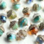 Turquoise Silver Acorn Earrings, thumbnail 5 of 7