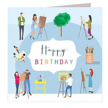 Happy Birthday Artist Card, 2 of 5