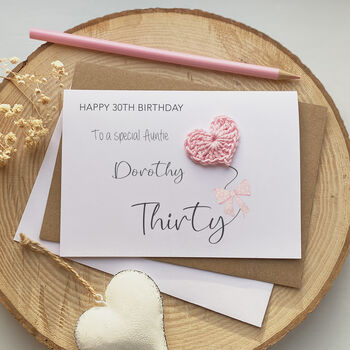 Personalised 30th Birthday Auntie Card, 2 of 2