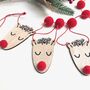 Christmas Rudolph Wooden Bunting, thumbnail 2 of 2