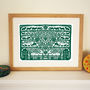Personalised Family Tree Country Heart Print, thumbnail 3 of 5