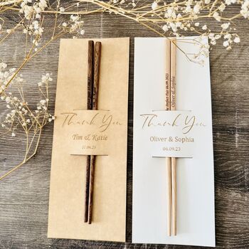 Personalized Wooden Chopsticks For Your Special Party, 2 of 5