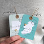 Save The Date Map Luggage Tag, thumbnail 8 of 12