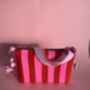 Boxy Pink And Red Stripey Crossbody Bag, thumbnail 5 of 6