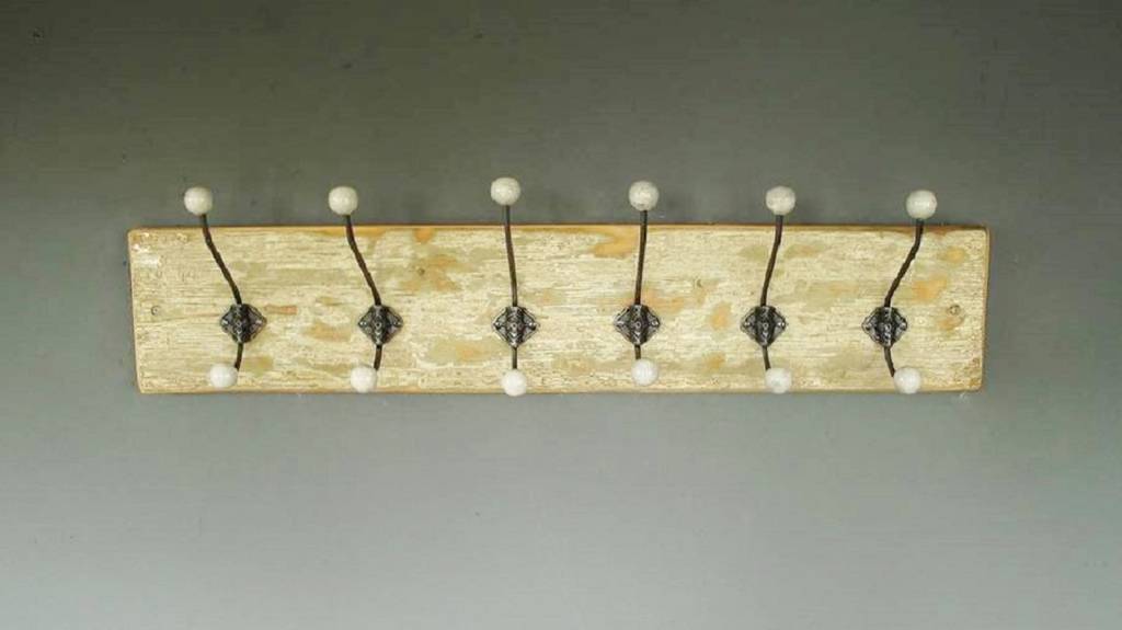 Ideas Coat Rack Wall Mounted Standing Wood Interior Varnished Brown Wooden Coat Rack With Silver Hooks Combined Four Hole Umbrella Stand