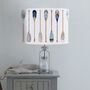 Vintage Style Oars, Bright On Blue, Lamp Shade, thumbnail 8 of 10