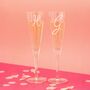 Personalised Initial Pair Of Champagne Flutes, thumbnail 1 of 2