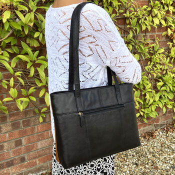 Genuine Leather Multi Coloured Leather Handbag, Shoulder Bag, 2 of 2