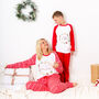 Personalised Christmas Family Matching Pyjamas Nordic Wreath, thumbnail 6 of 12