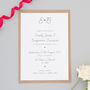 Red Heart Wedding Invitation And RSVP, thumbnail 1 of 4