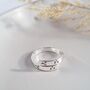 Adjustable Sterling Silver Wishes Wrap Ring, thumbnail 4 of 8
