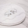 Linear Loop Stud Earrings, thumbnail 1 of 2