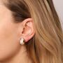 Oyster Clip On Earrings, thumbnail 2 of 2