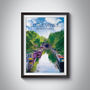 Little Venice Regents Park Travel Poster Art Print, thumbnail 1 of 6