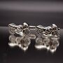 Motorbike Silver Cufflinks Gift Rider, thumbnail 1 of 5