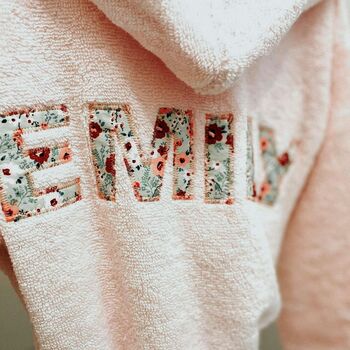 Personalised Cotton Children's Hooded Bathrobe, 5 of 12
