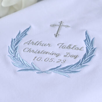 Personalised Christening Blanket For Baby, 7 of 7