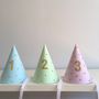 Pastel Triangle Party Hat With Number Balloon Garland, thumbnail 3 of 5