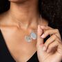 Silver Plated Turtle Dove Locket Necklace, thumbnail 2 of 4