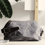 Personalised Men’s Waxed Canvas Leather Wash Bag, thumbnail 5 of 12