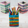 Recycled Newspaper Square Pencil Holder, thumbnail 7 of 11