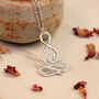 Yogi Meditation Pendant In Silver Or Gold, thumbnail 3 of 10