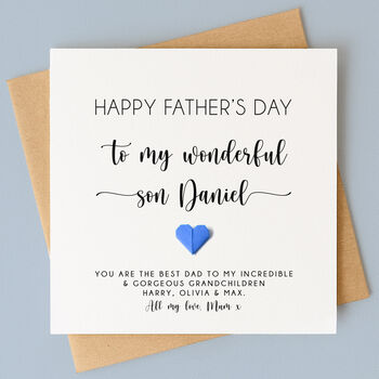 Personalised Father's Day Card For Son, 2 of 7