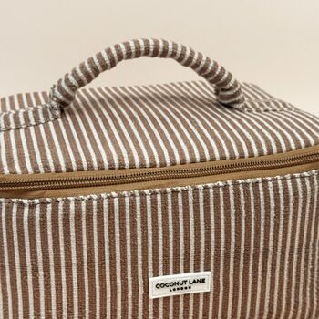 Travel Towel Vanity Case Chestnut Stripes, 2 of 4