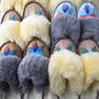 Lucky Dip Sheepskin Handmade Mule Slippers, thumbnail 5 of 5