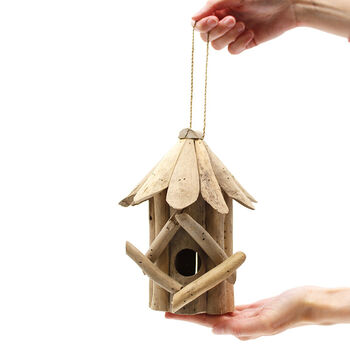 Handmade Wooden Bird House And Garden Nesting Box, 12 of 12