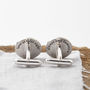 Personalised Sterling Silver Hidden Message Cufflinks, thumbnail 2 of 4