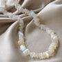 Raw Moonstone Chip Collar Necklace, thumbnail 2 of 5