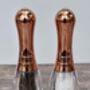 Copper Skittle Shaped Salt And Pepper Shakers, thumbnail 2 of 3