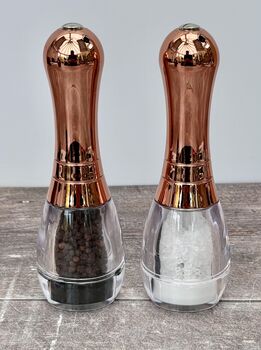 Copper Skittle Shaped Salt And Pepper Shakers, 2 of 3